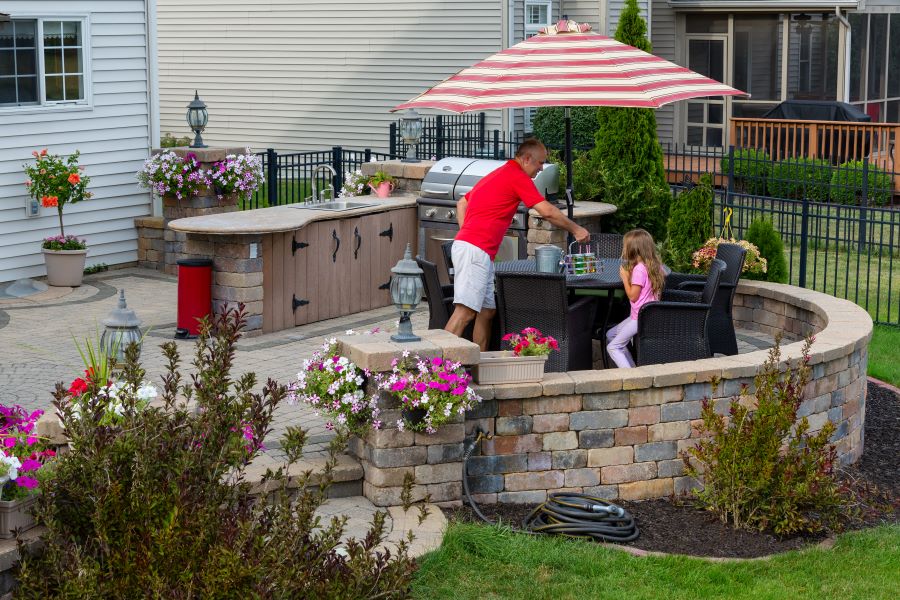 retaining wall installation in Carmel, IN