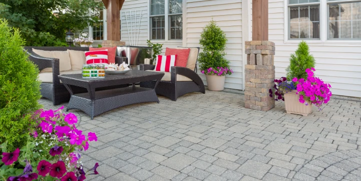 Custom paver patio designs featuring quality materials and expert installation for elegant and functional outdoor areas