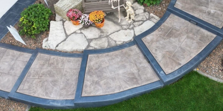 Professional concrete walkway installation in Indianapolis